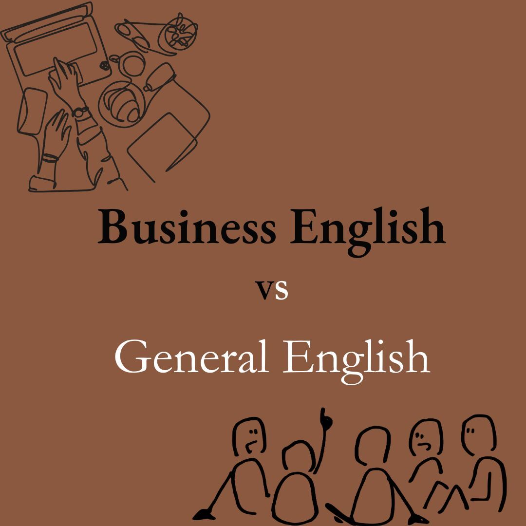 Visual representation of General English and Business English skills